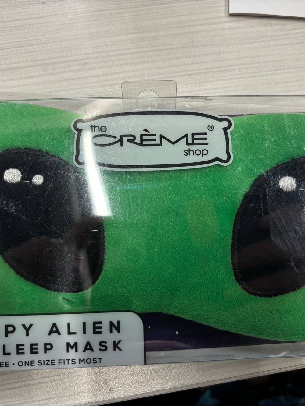 Green Alien Sleep Mask - Picture 2 of 3